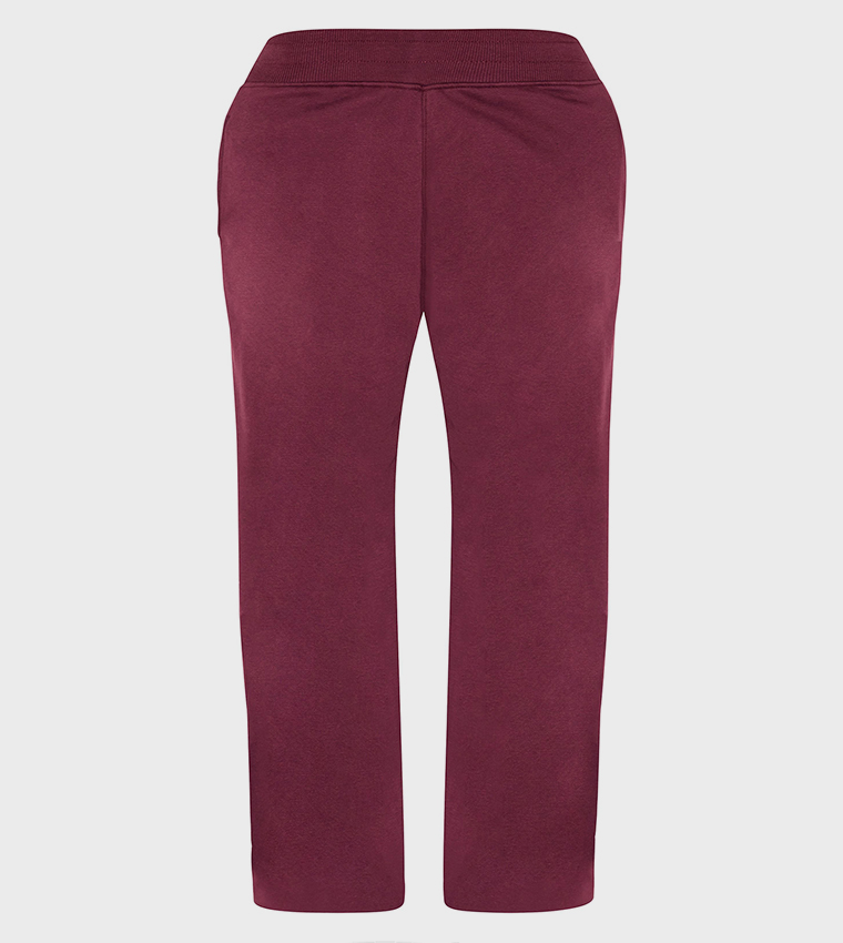 Curve Elastic Detail Wide Leg Sweatpants