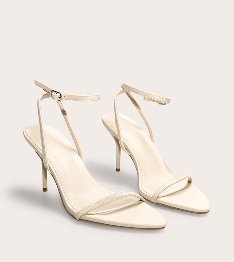 Pointed Toe Stiletto Heeled Sandals