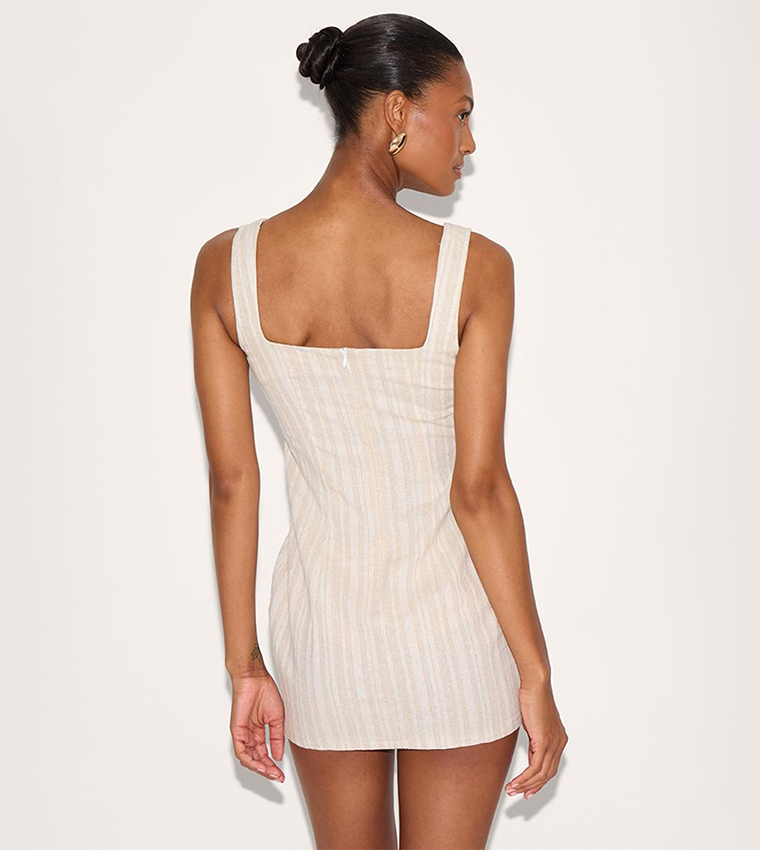 Striped Pocket Detail Dress