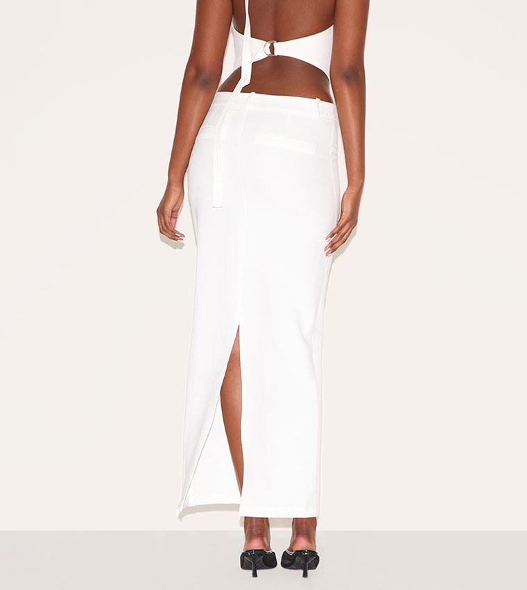 Tailored Woven Maxi Skirt