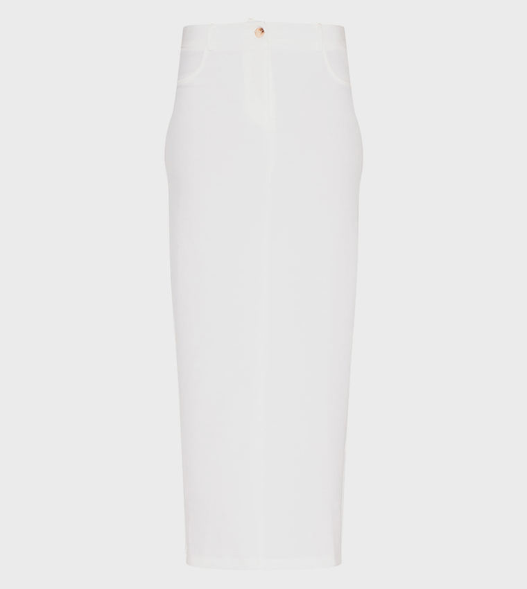 Tailored Woven Maxi Skirt