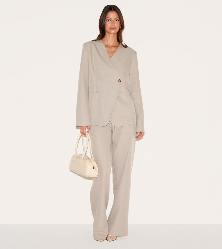 Solid Mid Rise Trousers