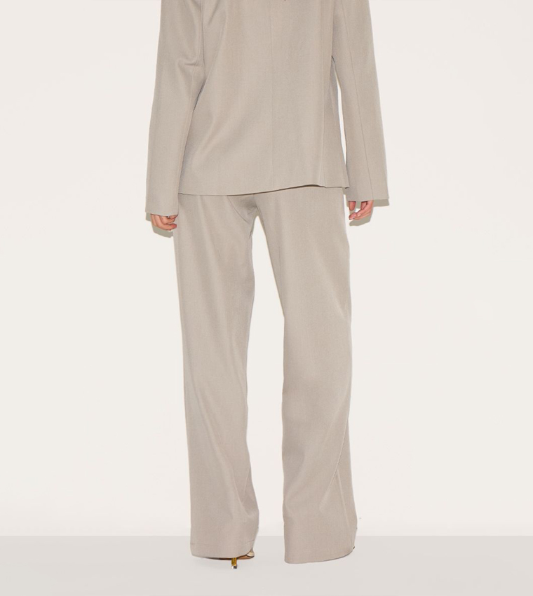 Solid Mid Rise Trousers