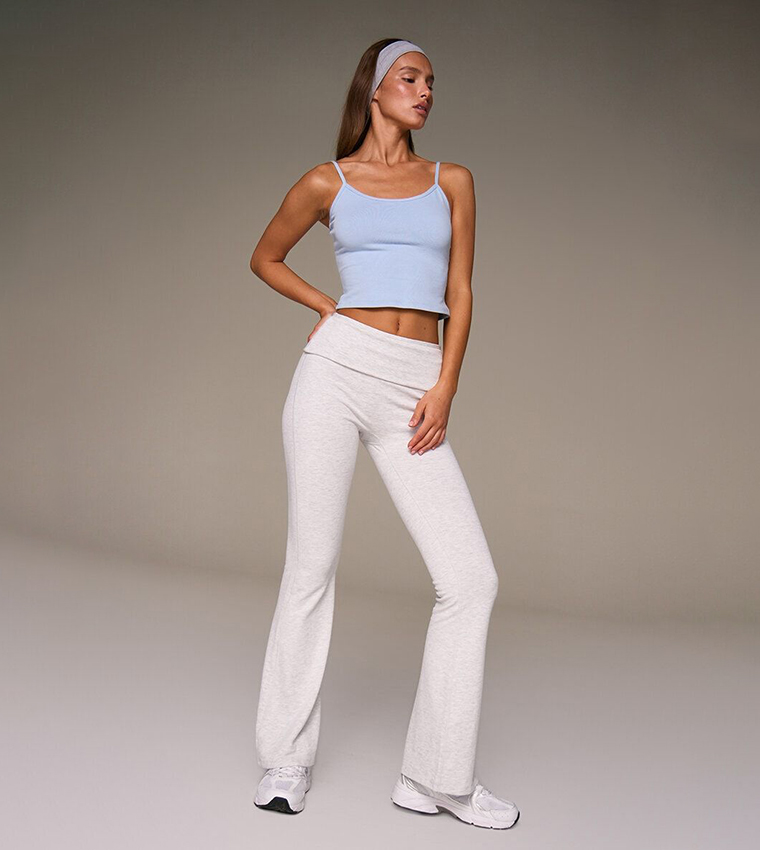 Melange Soft Cotton Yoga Pants