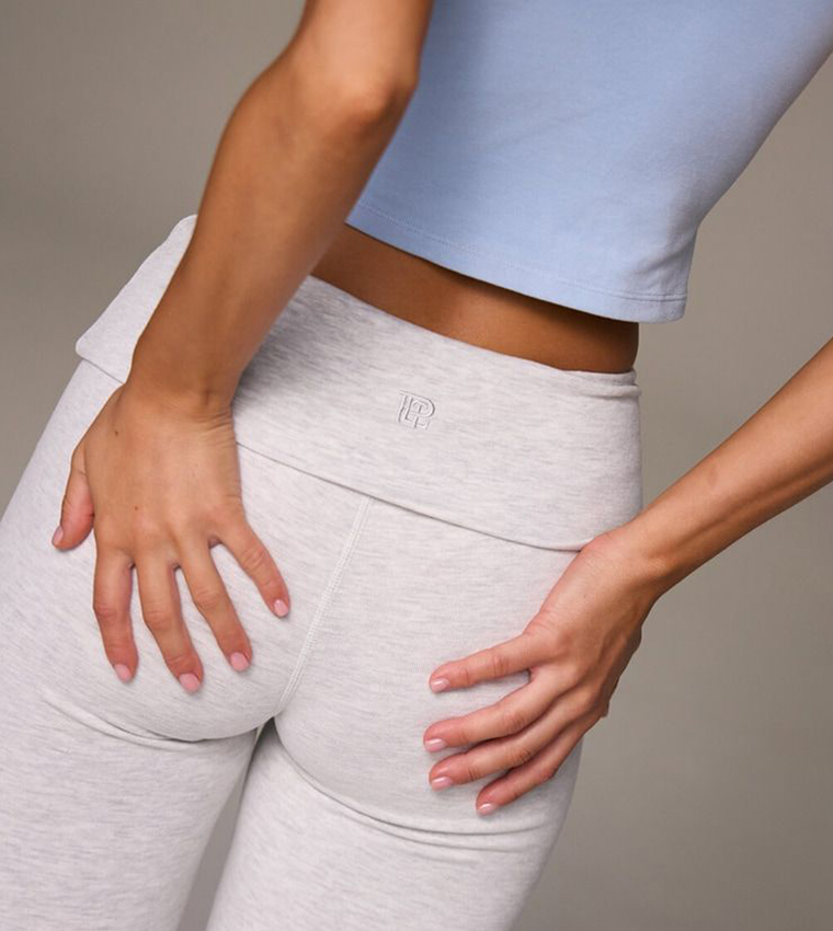 Melange Soft Cotton Yoga Pants