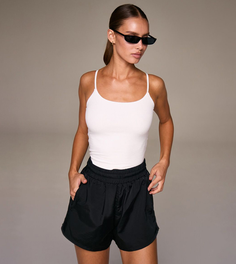 Soft Ribbed Scoop Neck Cami Top