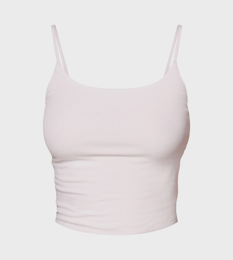 Soft Ribbed Scoop Neck Cami Top