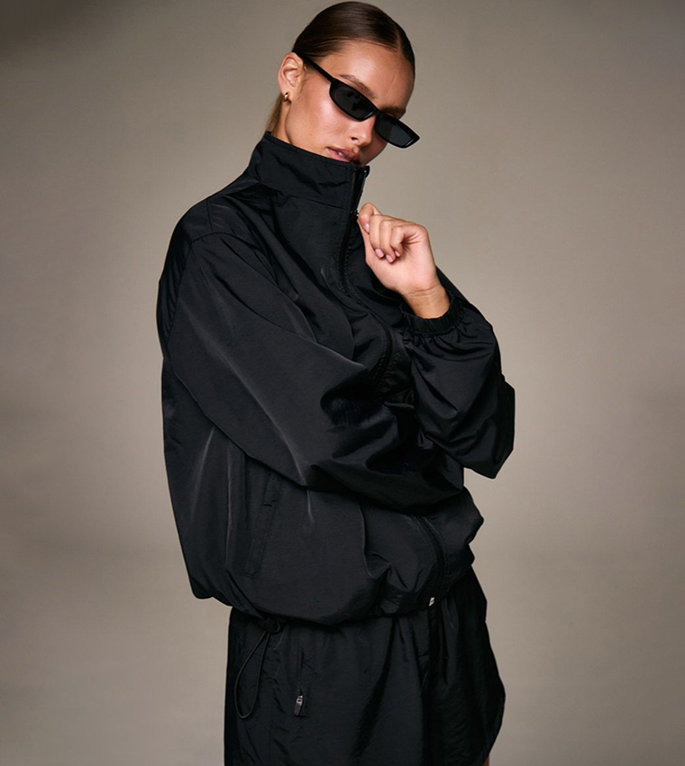 Ultimate High Neck Zip Through Track Jacket