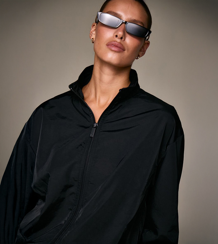 Ultimate High Neck Zip Through Track Jacket