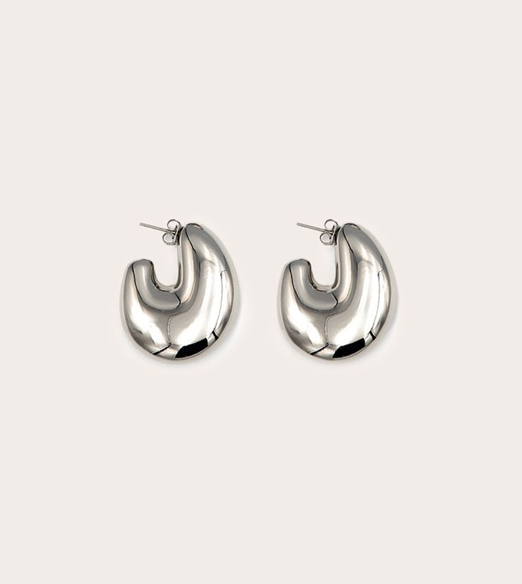 Oversize Chunky Hoop Statement Earrings