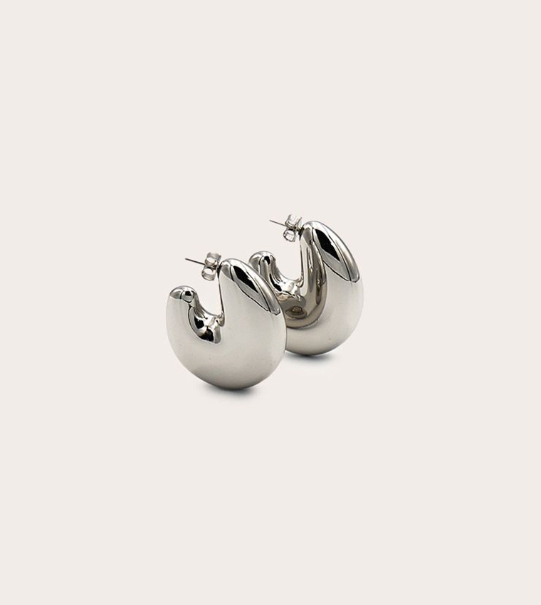 Oversize Chunky Hoop Statement Earrings