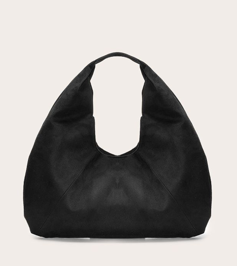Faux Suede Hobo Bag