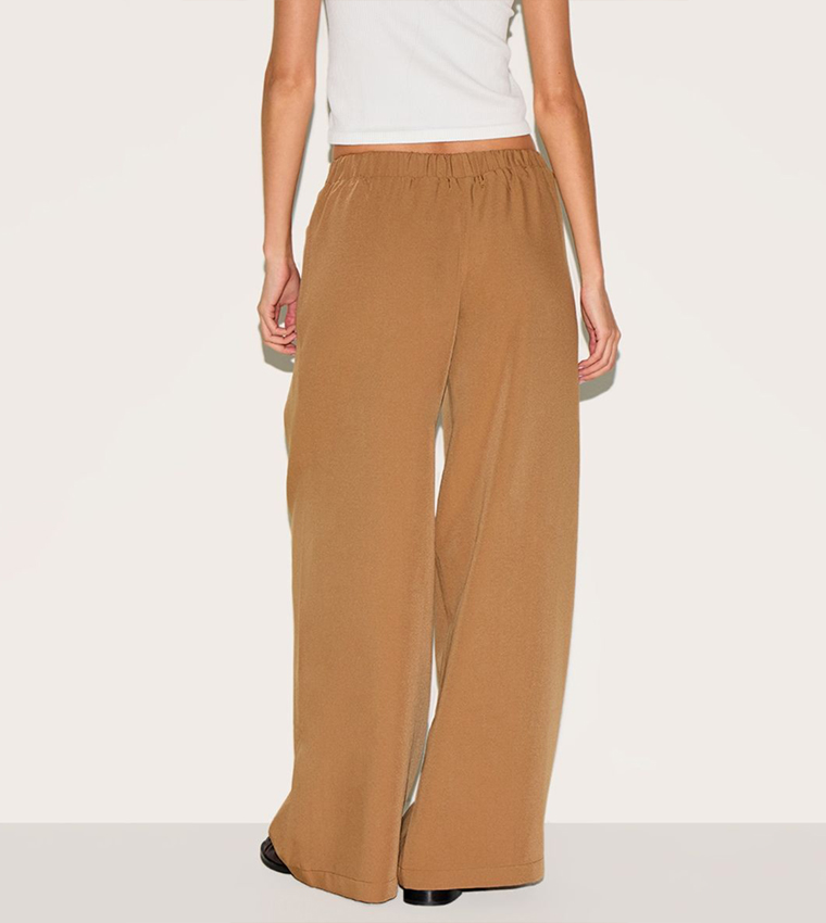 Stretch Waistband Detail Trousers