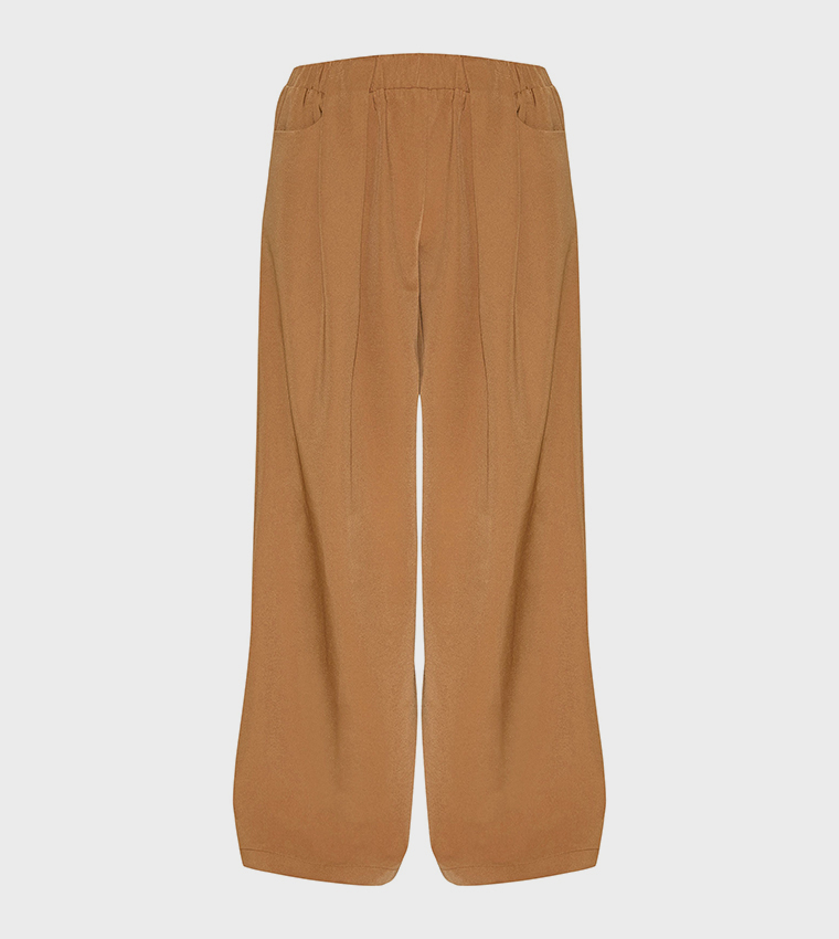 Stretch Waistband Detail Trousers