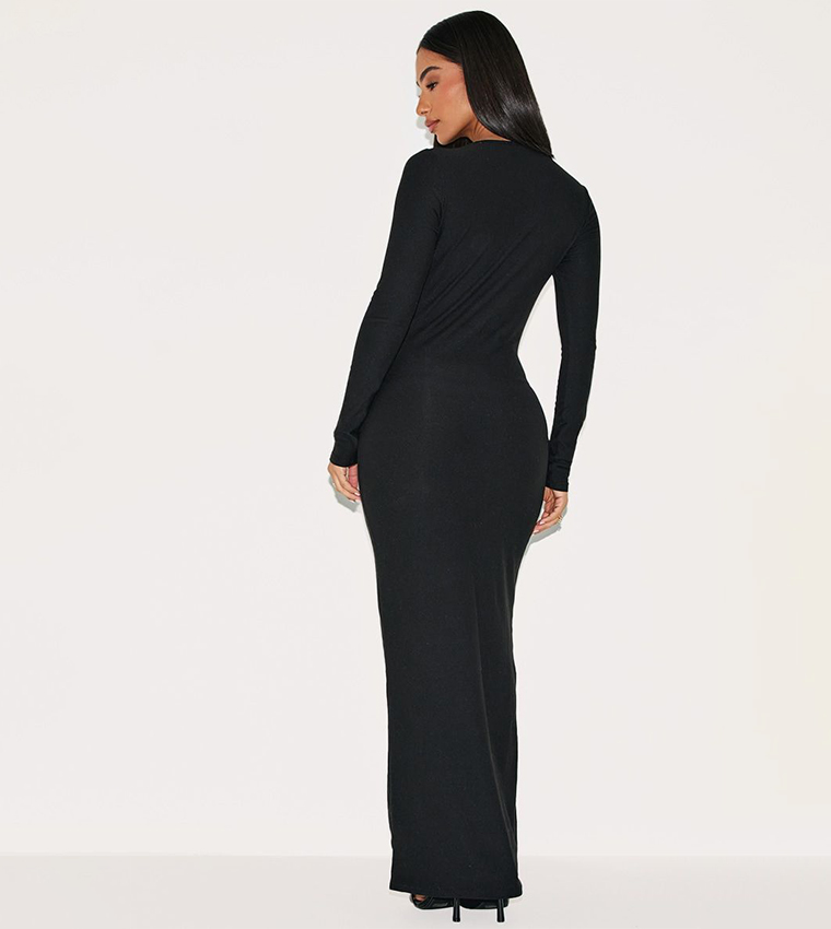 Petite Soft Touch Long Sleeve Maxi Dress