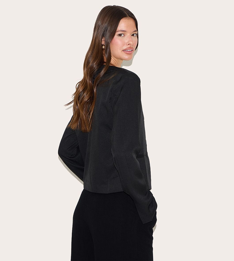 Tie Up Long Sleeves Blazer