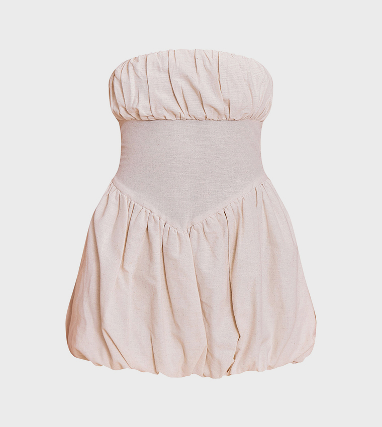 Ruched Bust Shift Mini Dress