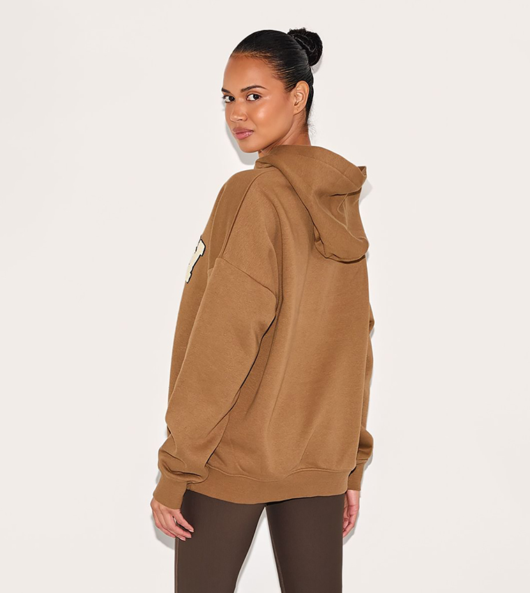 Sunday Borg Appliqued Oversized Hoodie
