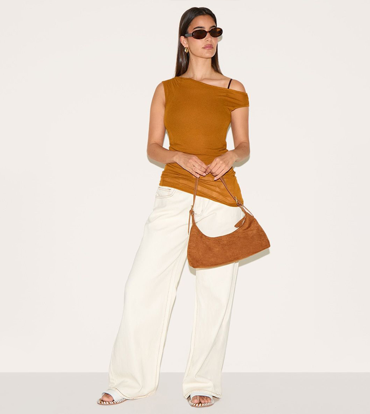 Sheer Soft Touch Cowl Neck Top