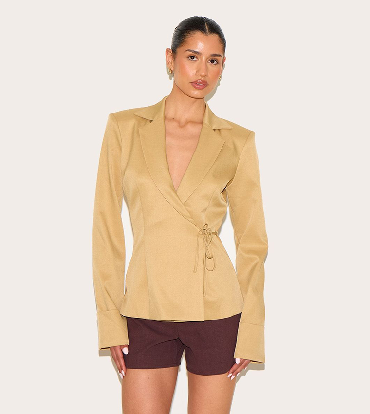 Tall Super Boxy Fit Tie Side Blazer