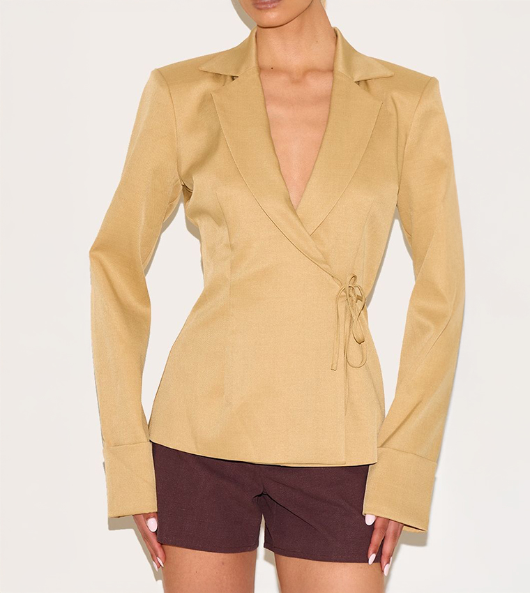 Tall Super Boxy Fit Tie Side Blazer
