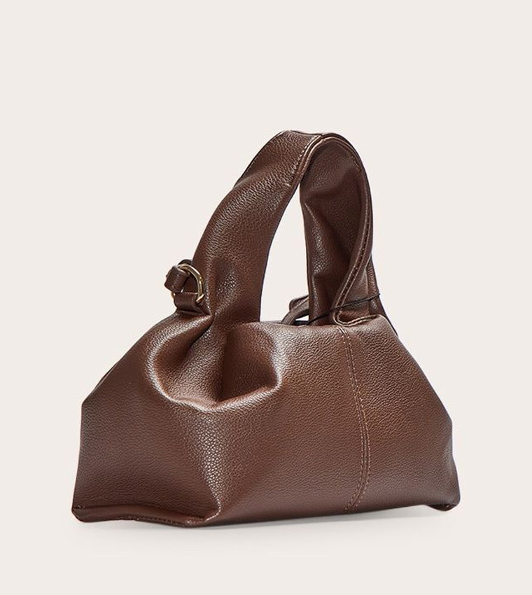 Slouchy Mini PU Shoulder Bag