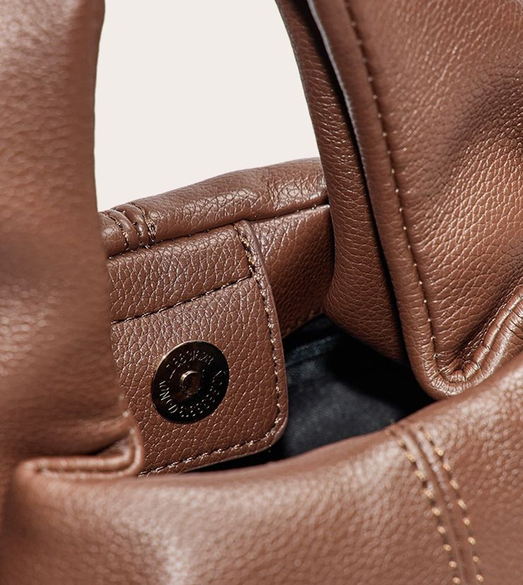 Slouchy Mini PU Shoulder Bag