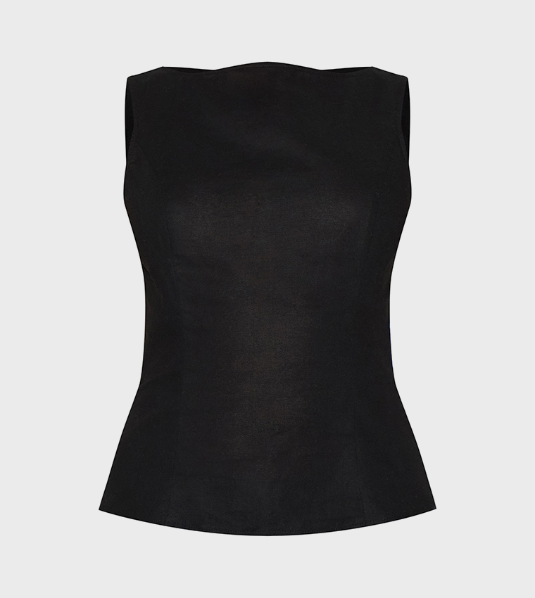 Solid Sleeveless Top