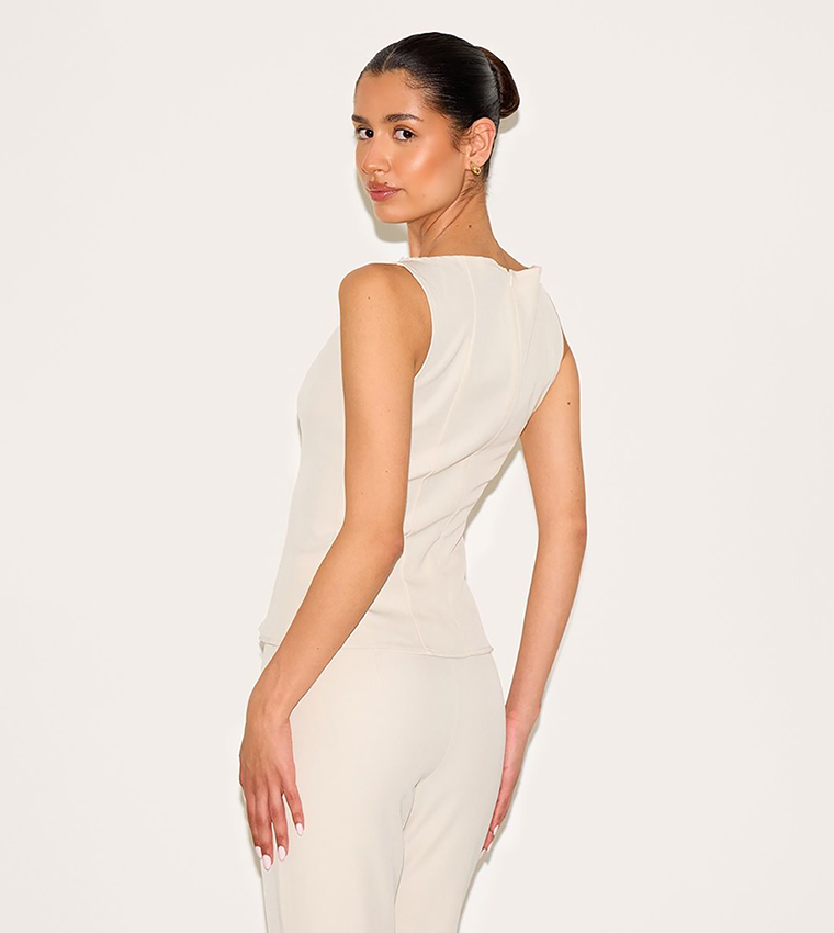 Tall Cinched Sleeveless Top