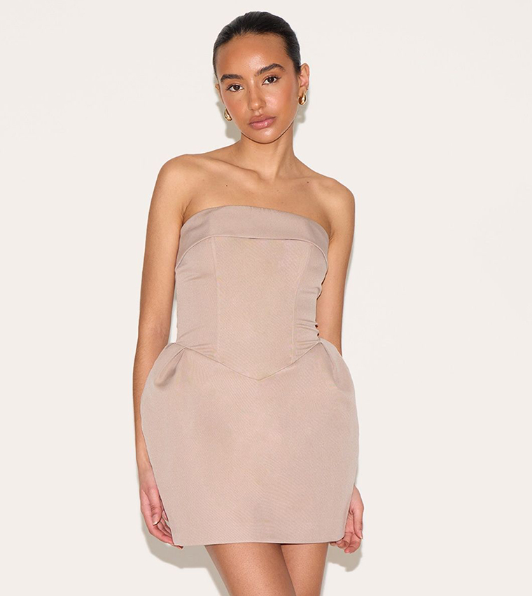 Petite Strapless Mini Dress