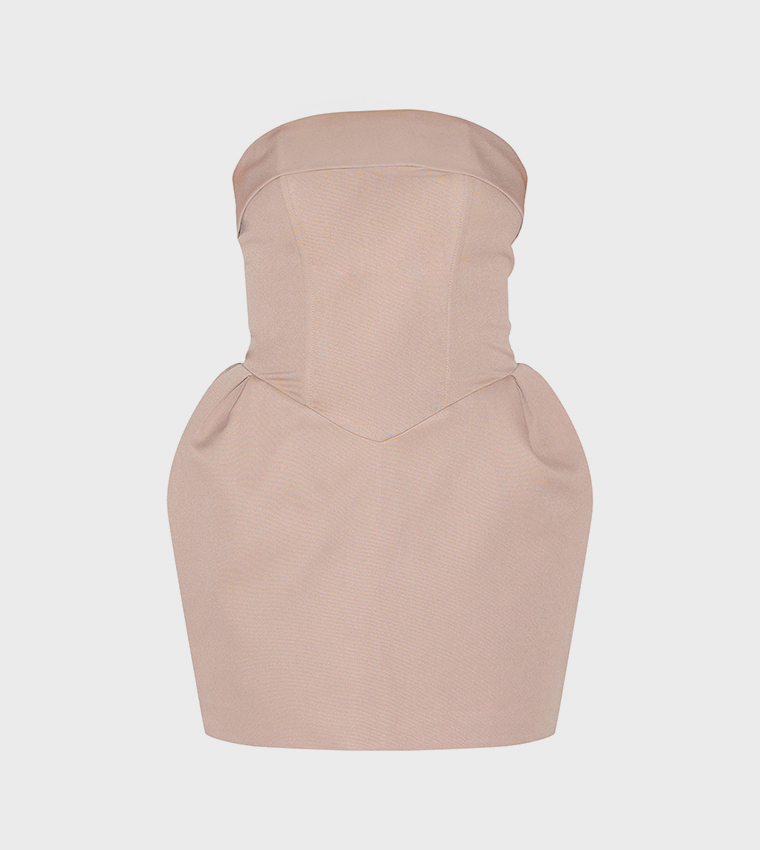 Petite Strapless Mini Dress