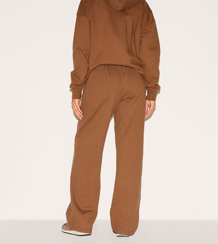 Premium Embossed Wide Leg Sweatpants