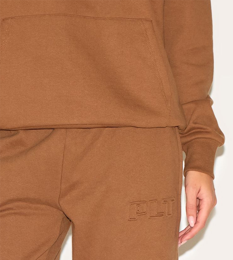 Premium Embossed Wide Leg Sweatpants