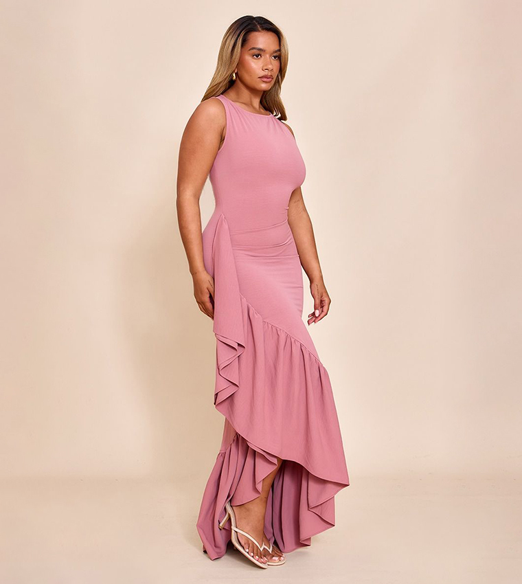 strapless open back dress CEM Mini Dress with Belt