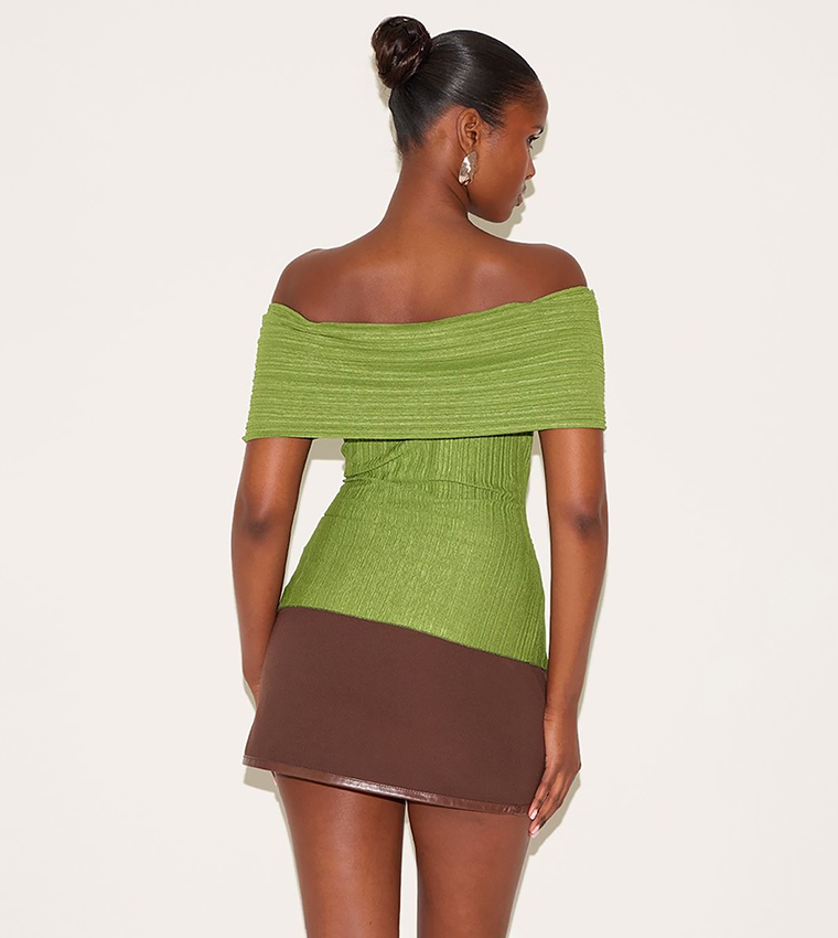 Ribbed Style Fold Over Top