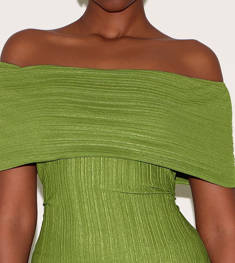 Ribbed Style Fold Over Top