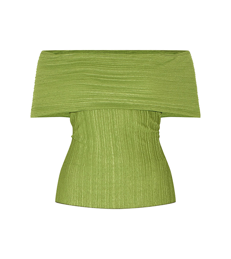 Ribbed Style Fold Over Top