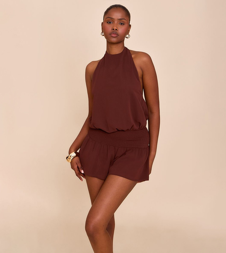 Chiffon Halterneck Playsuit