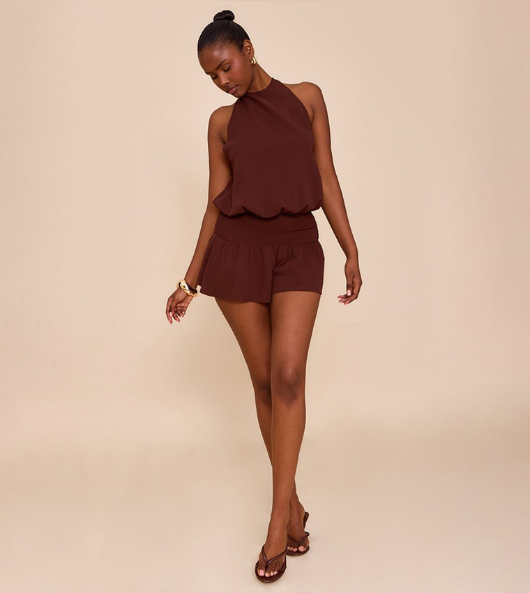 Chiffon Halterneck Playsuit