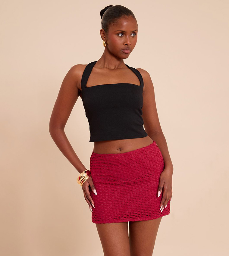 Crochet Mini Skirt