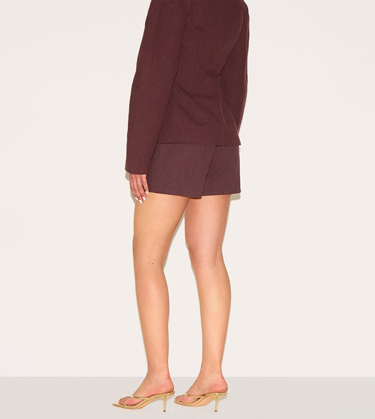 Tall Premium Linen Look Tailored Shorts