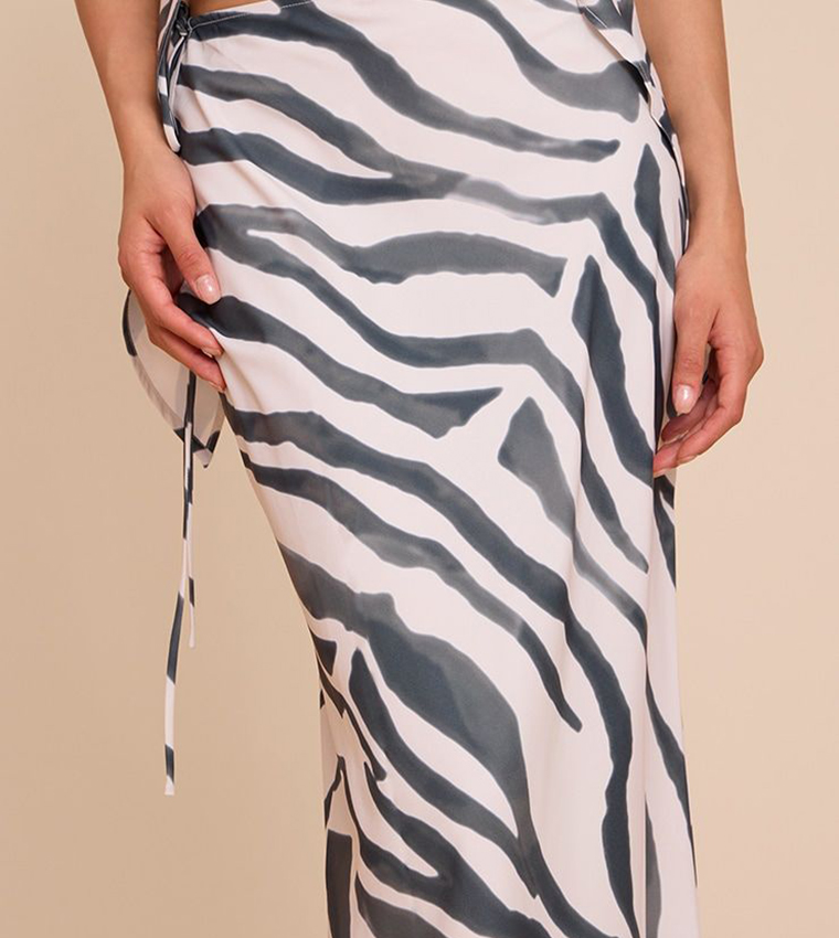 Womens Skirts Zebra Print Skirt Xl Animal Print Skirt