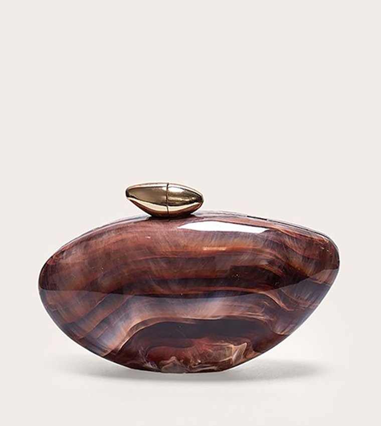 Gradient Shell Hard Clutch Bag