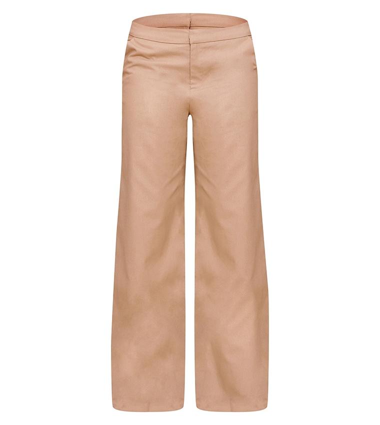 Mid Rise Wide Leg Trousers