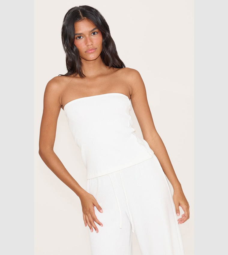 Textured Bandeau Top
