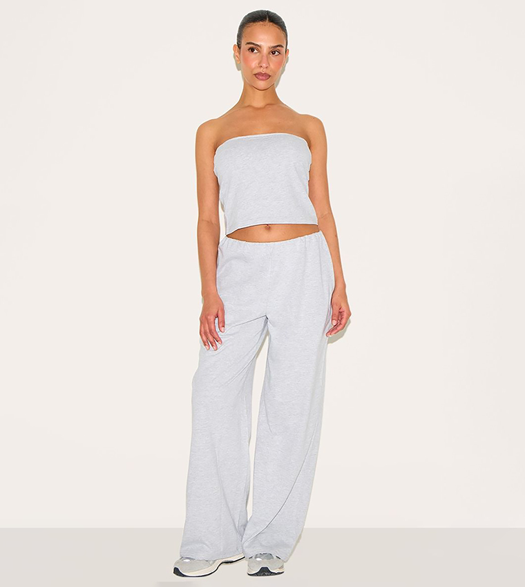 Petite Elasticated Longline Bandeau Top