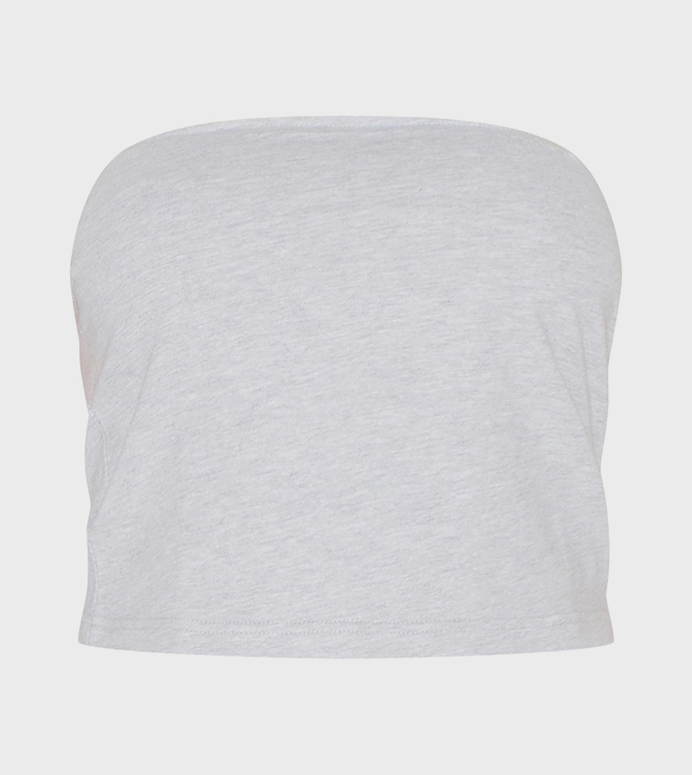 Petite Elasticated Longline Bandeau Top