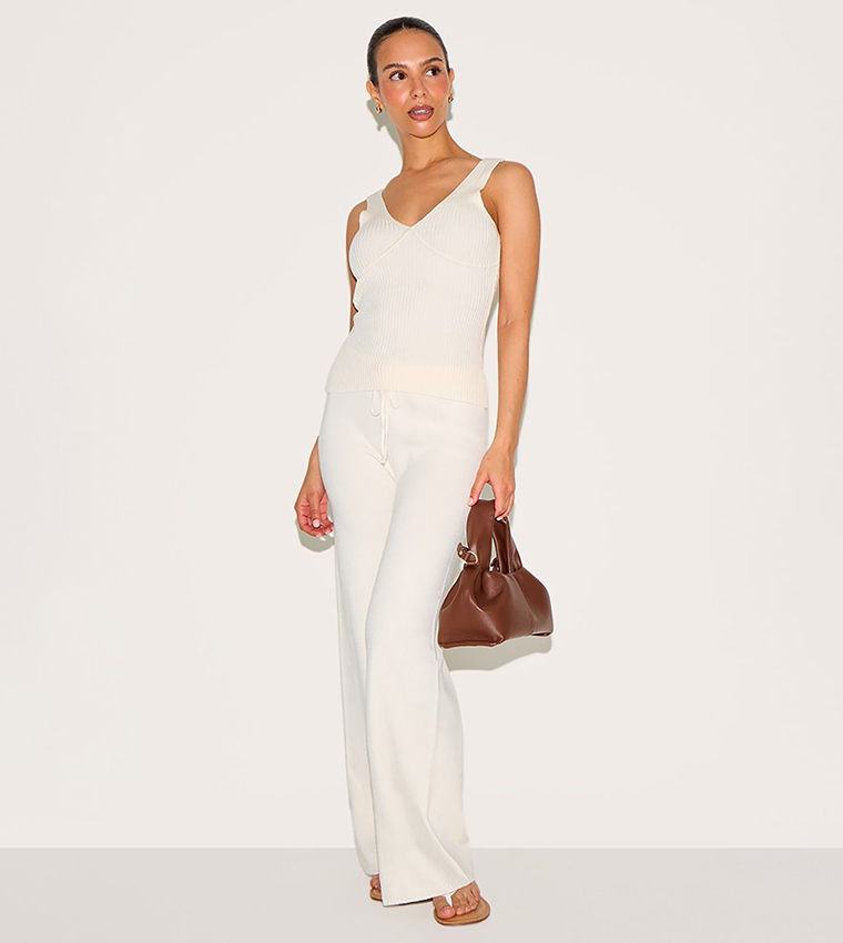 Petite Ribbed Sleeveless Top