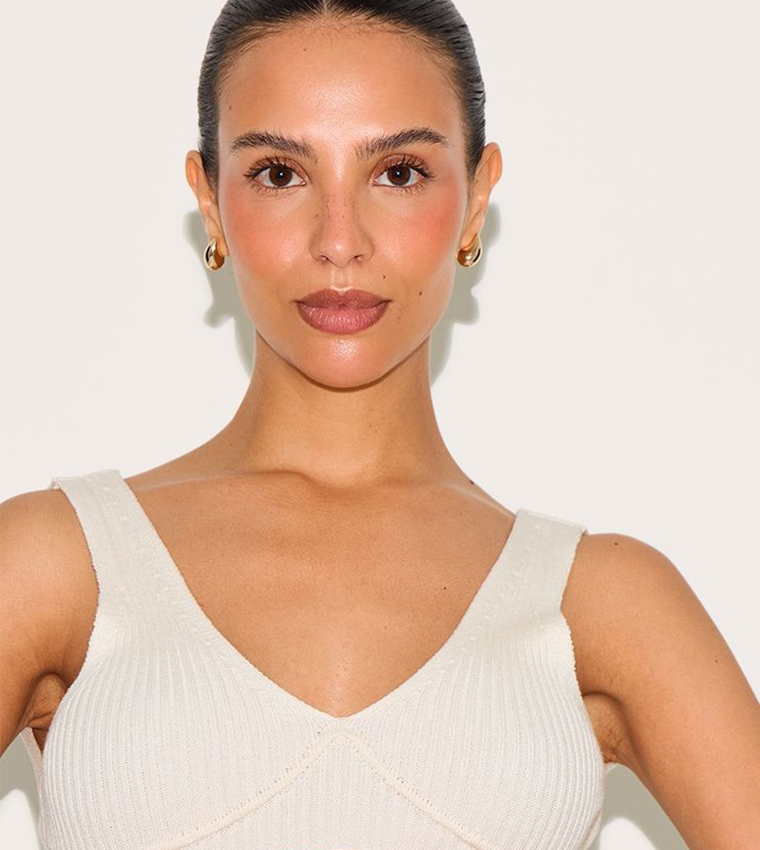 Petite Ribbed Sleeveless Top