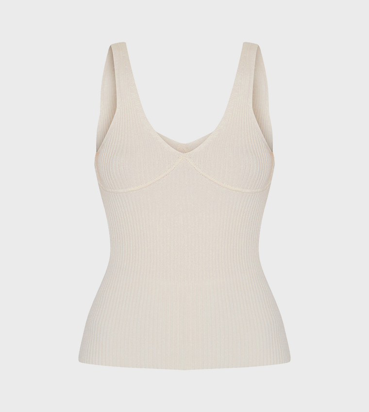 Tall Ribbed Sleeveless Top
